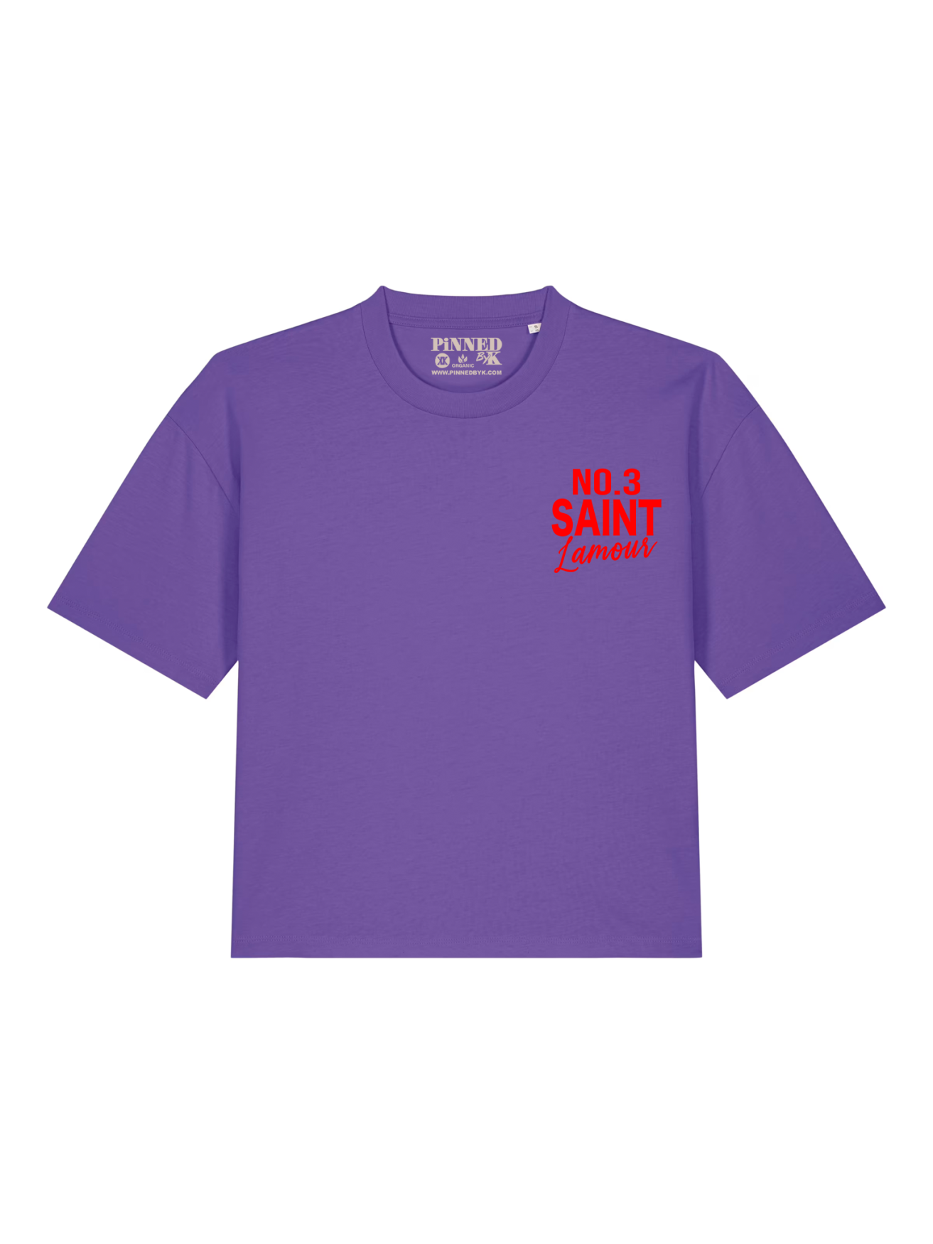 Boxy T-shirt Saint L'amour Neon Red Velvet