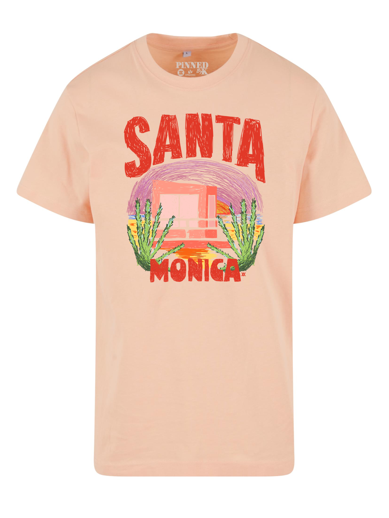 Curve T-shirt Santa Monica - Soft Apricot