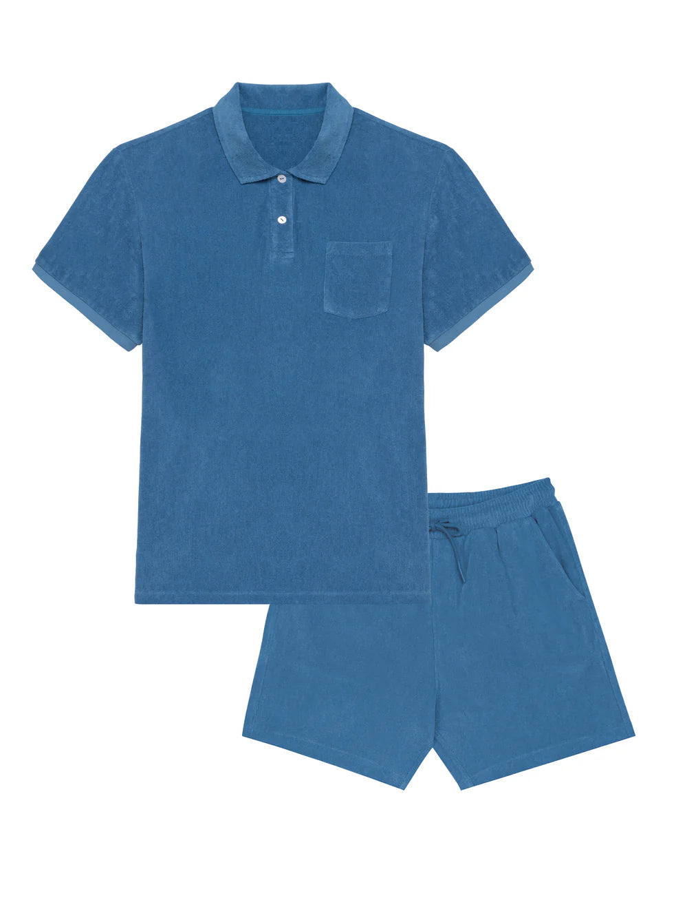 Men Set Badstof Basic – Blue