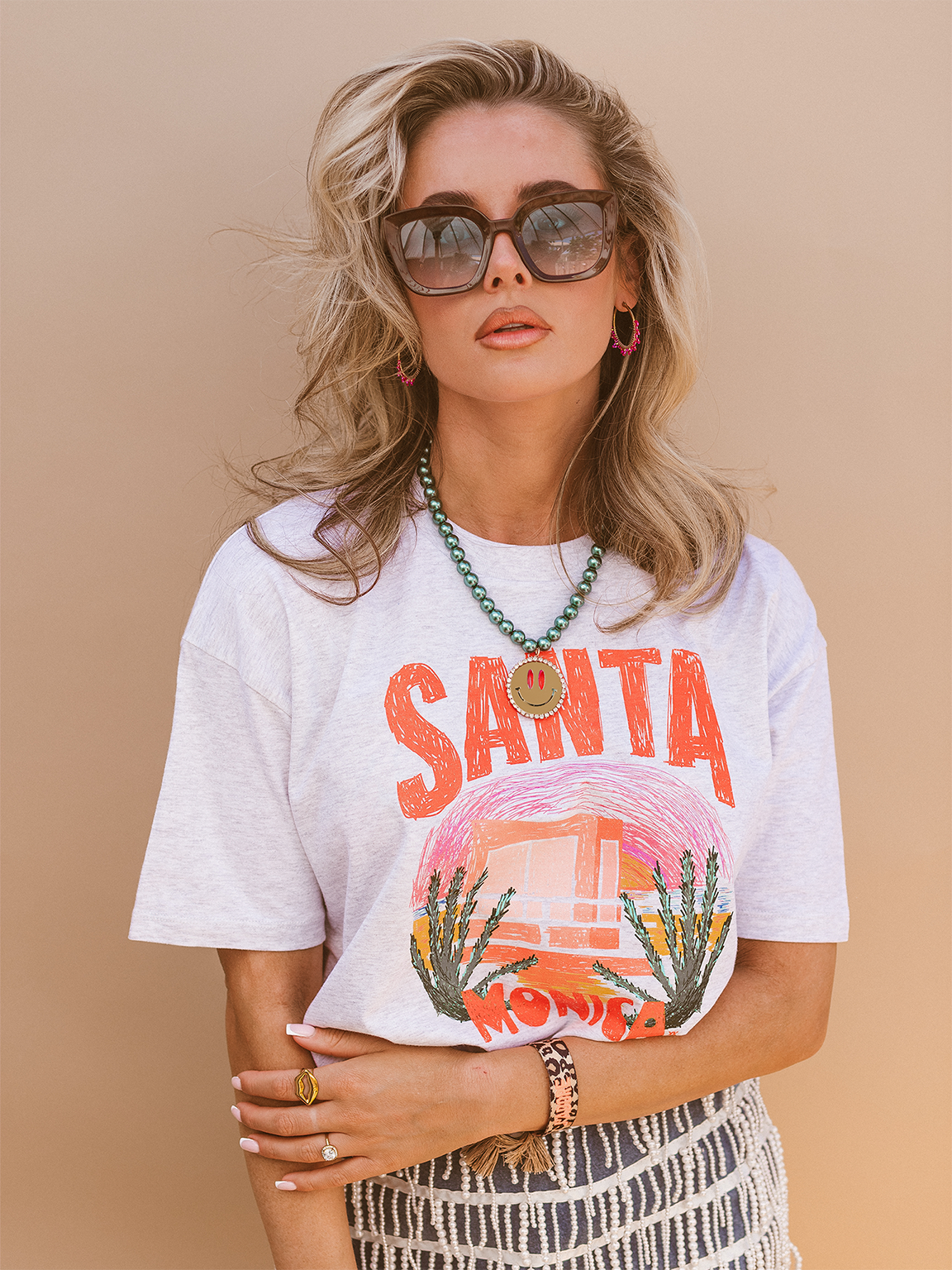 Boxy T-shirt Santa Monica