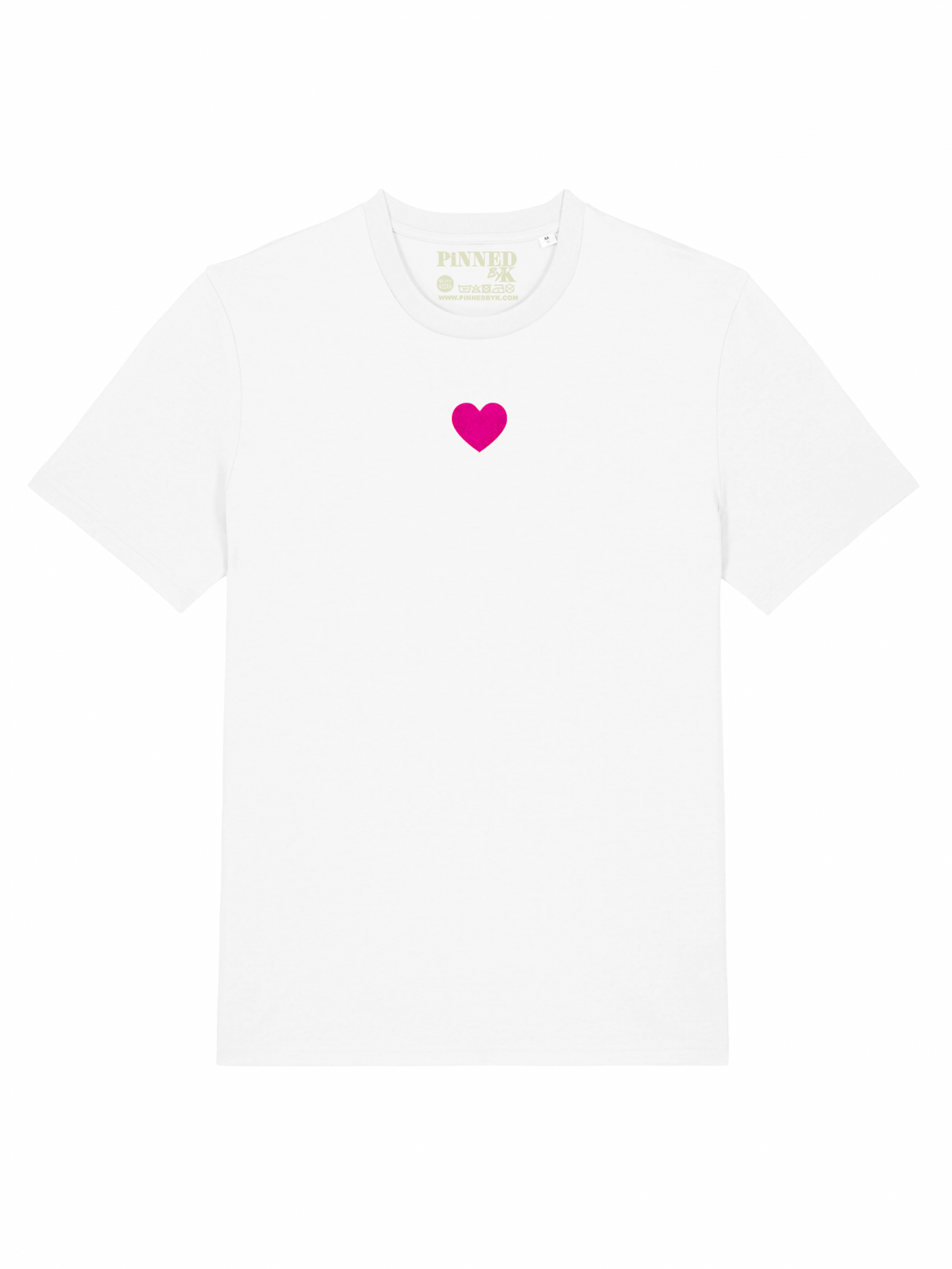 T-shirt Heart Neon Pink Velvet