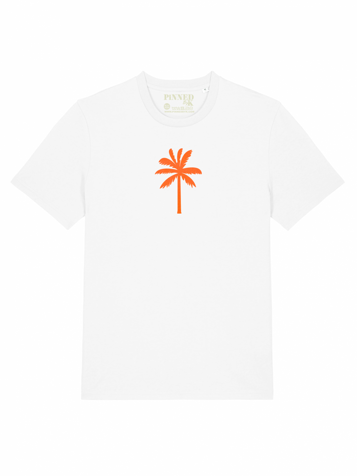T-shirt Palmtree Neon Orange Velvet