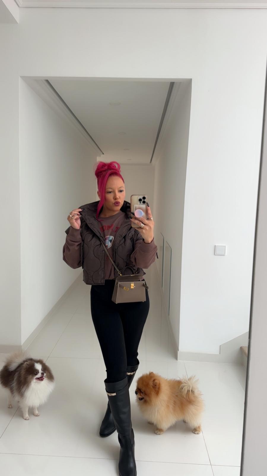 Djamila Celina Bodywarmer Brown