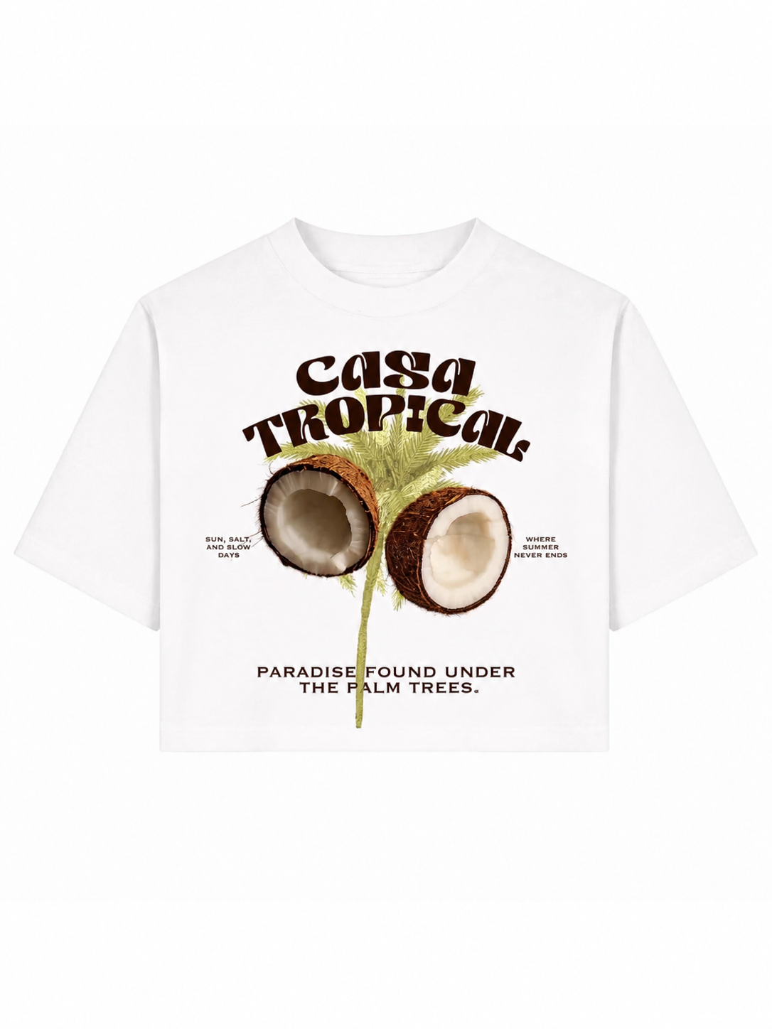 BOXY TSHIRT WHITE TROPICANA