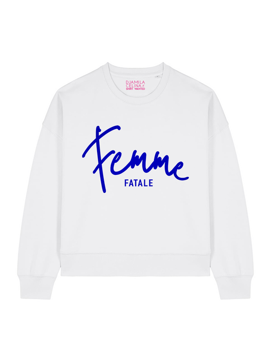 BOXY FEMME FATALE BLUE VELVET