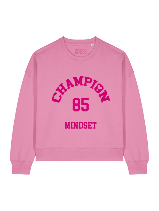 BOXY SWEATER CHAMPION 85 NEON PINK VELVET