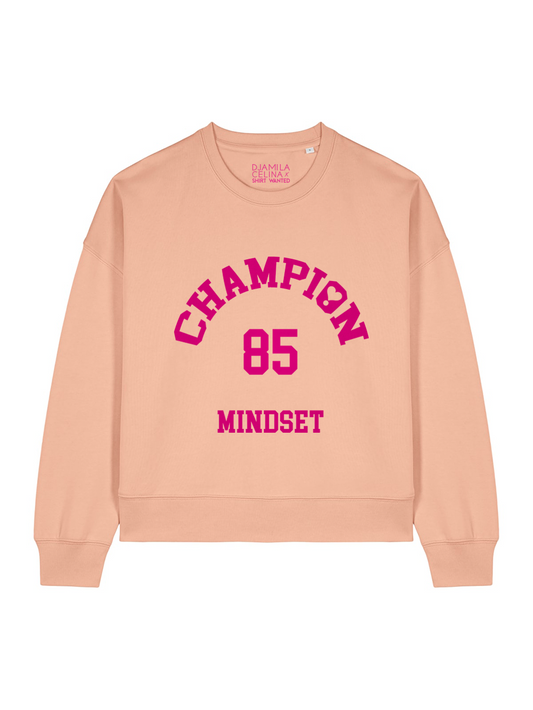 BOXY SWEATER CHAMPION 85 NEON PINK VELVET