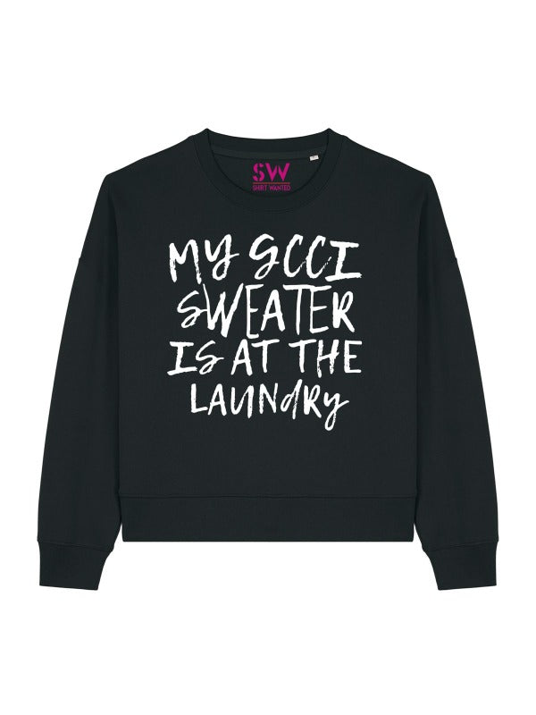 BOXY SWEATER DJAMILA CELINA X SW MY GCCI WHITE – BLACK