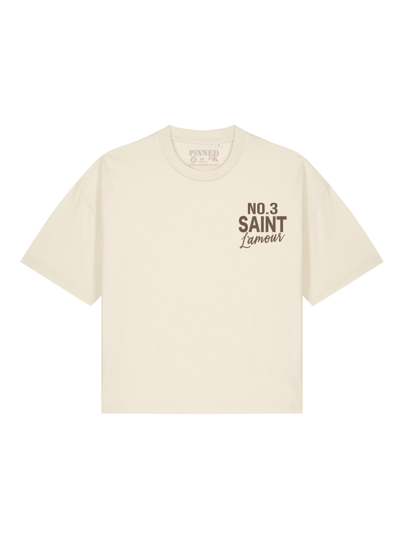 Boxy T-shirt Saint L'amour Brown Velvet