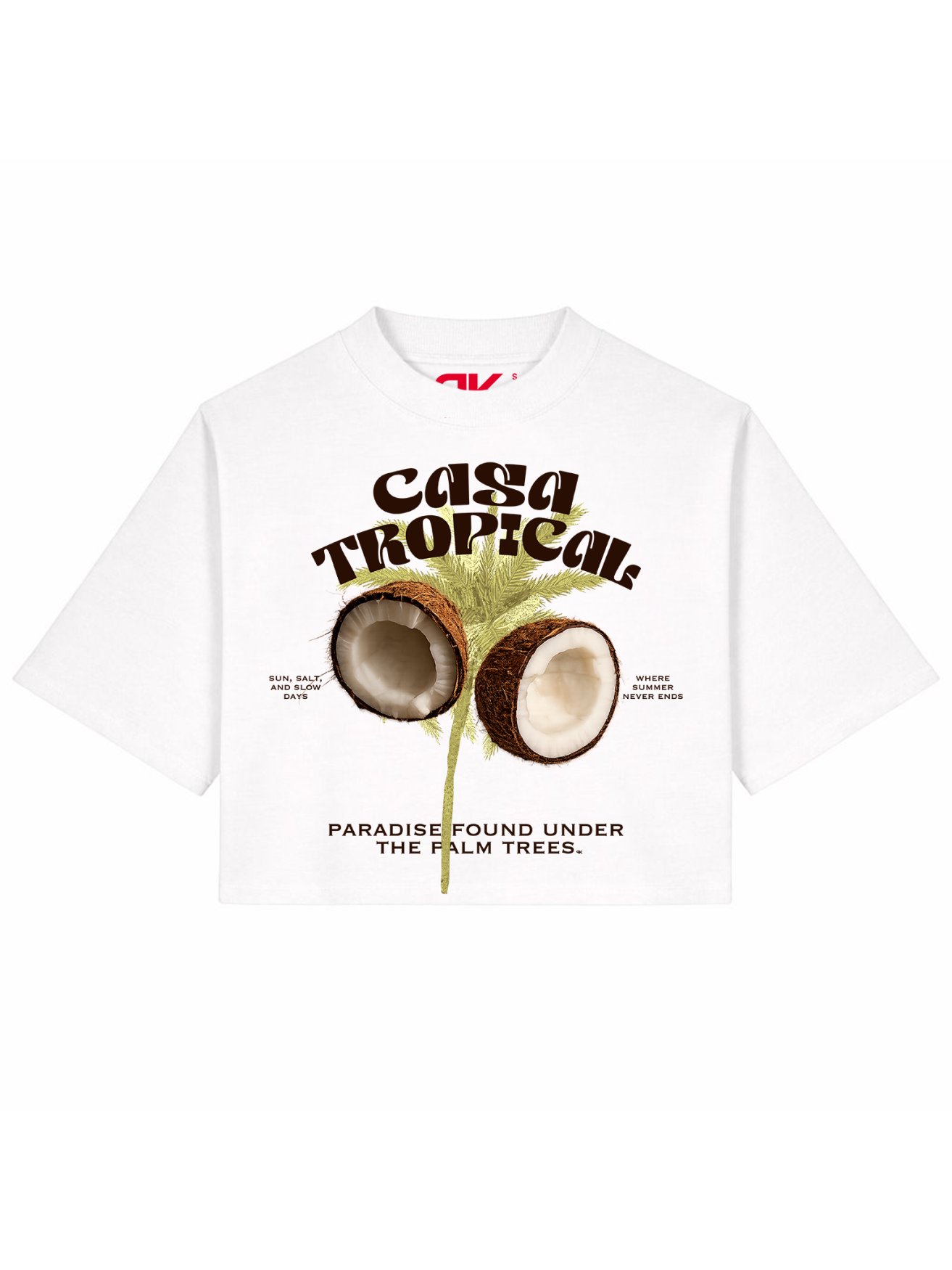 Cropped T-shirt Casa Tropical