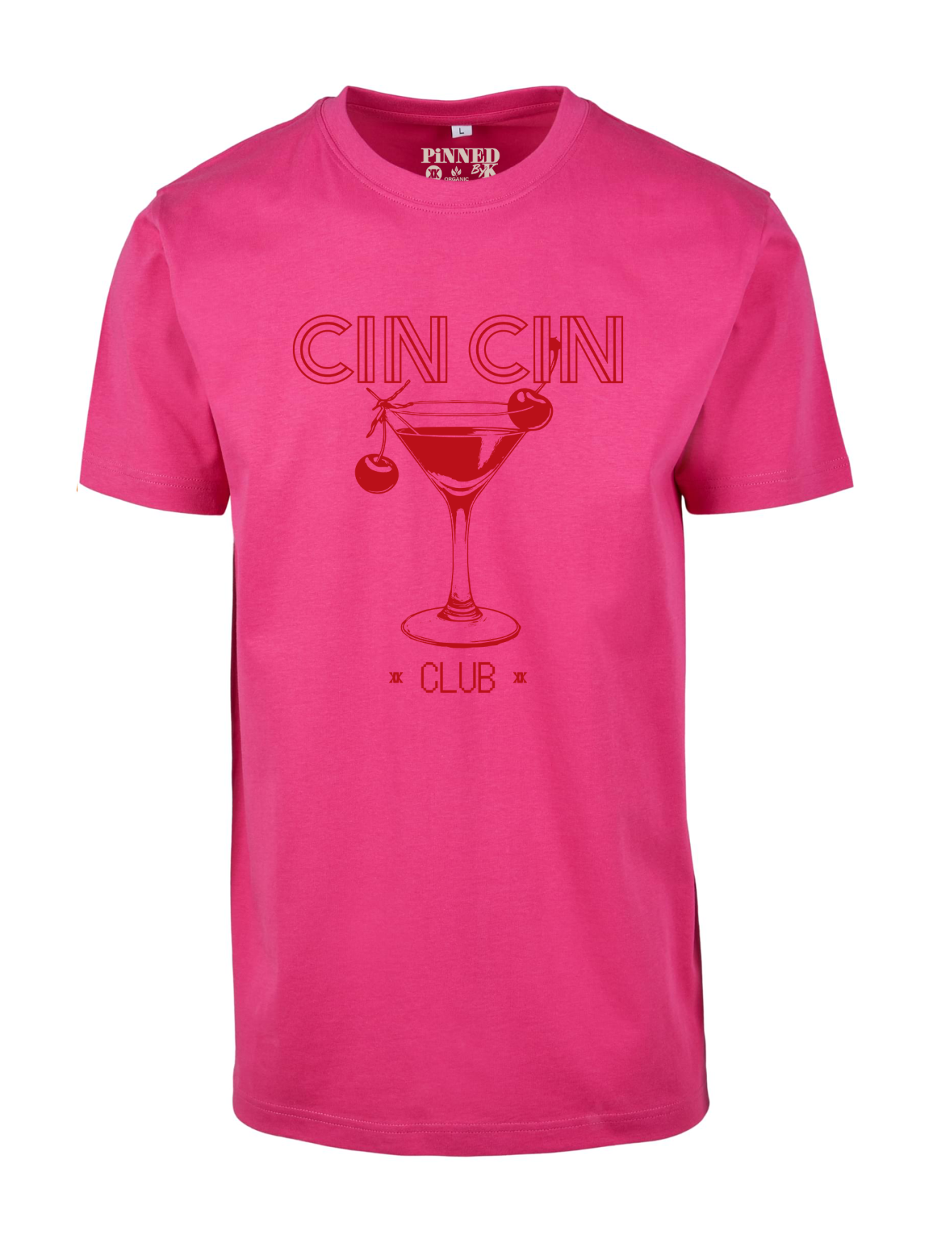 Curve T-shirt Cin Cin Club Red - Pink