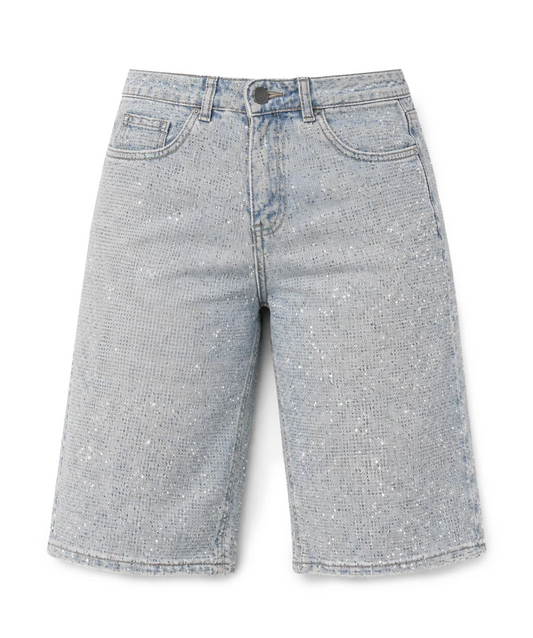 DENIM JORT GLITTER