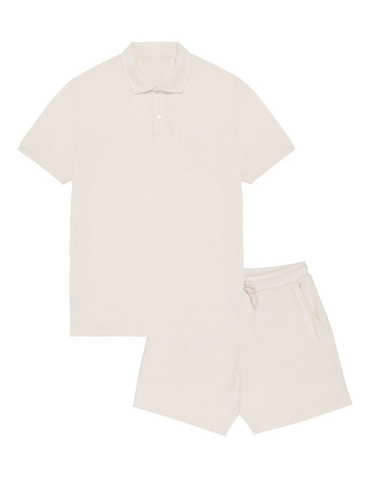 Men Set Badstof Basic – Ivory