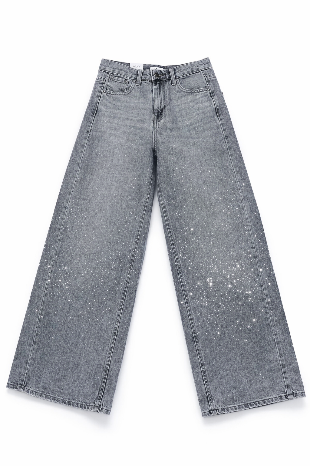 Djamila Celina Jeans Grey glitter