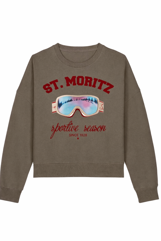 Djamila Celina Boxy Sweater St Moritz - Brown