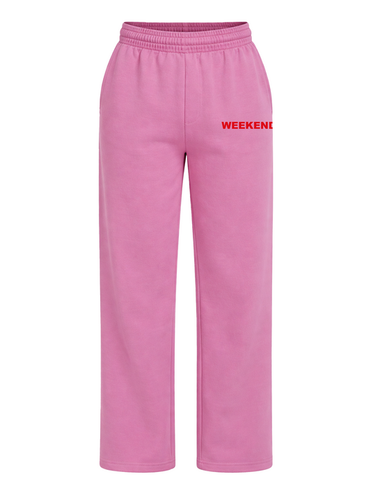 JOGGER WASHED WEEKEND VIBES RED