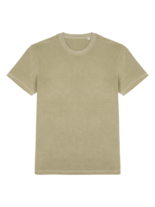 Badstof Man Shirt Basic - Almond Green | NOTE- Levertijd 5-6 werkdagen