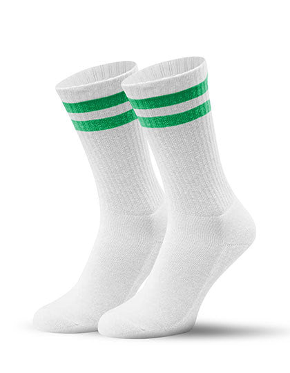 SPORT SOCKS STRIPED GREEN