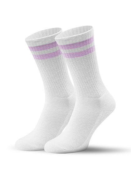 SPORT SOCKS STRIPED PURPLE