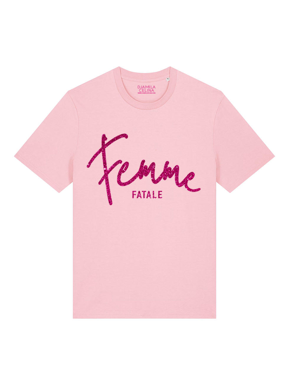 T-SHIRT FEMME FATALE HOT PINK GLITTER
