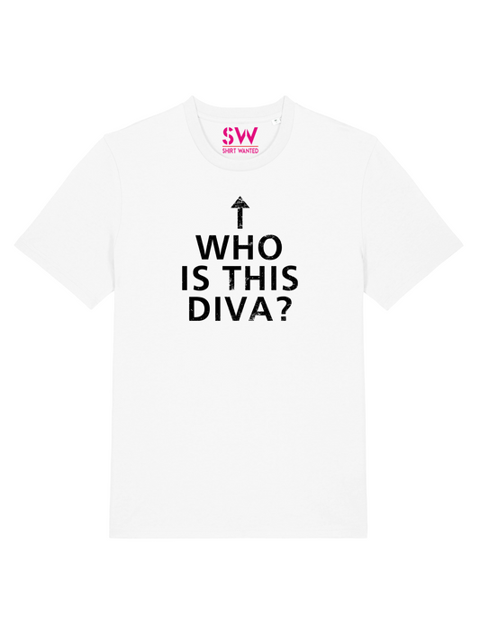 T-SHIRT DJAMILA CELINA WHO IS THIS DIVA BLACK – WHITE