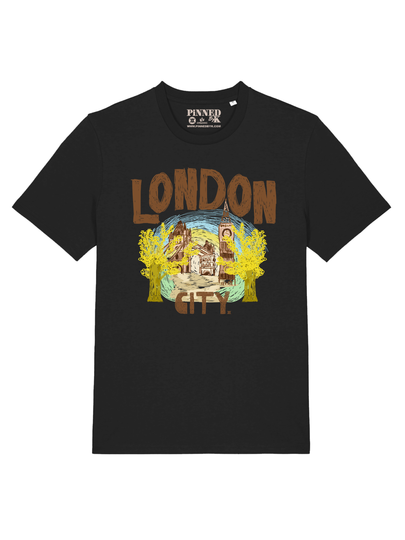 T-shirt London City - Black