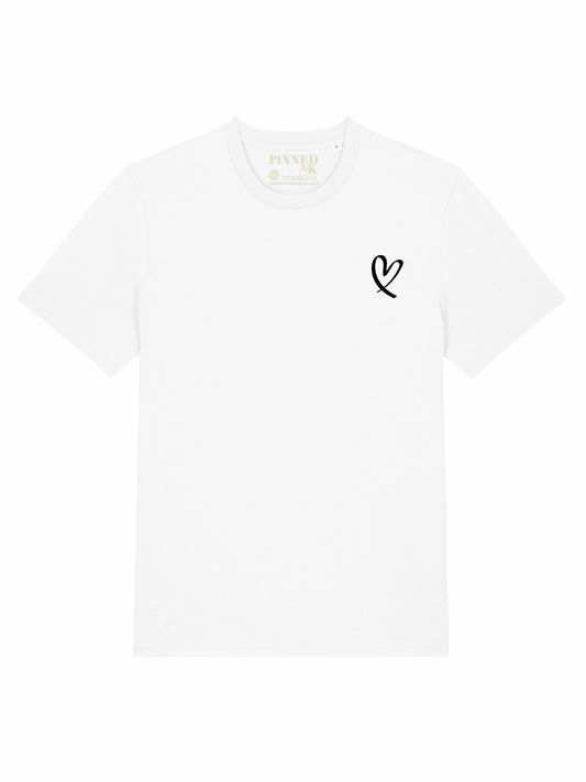 T-shirt Black Velvet Open Heart