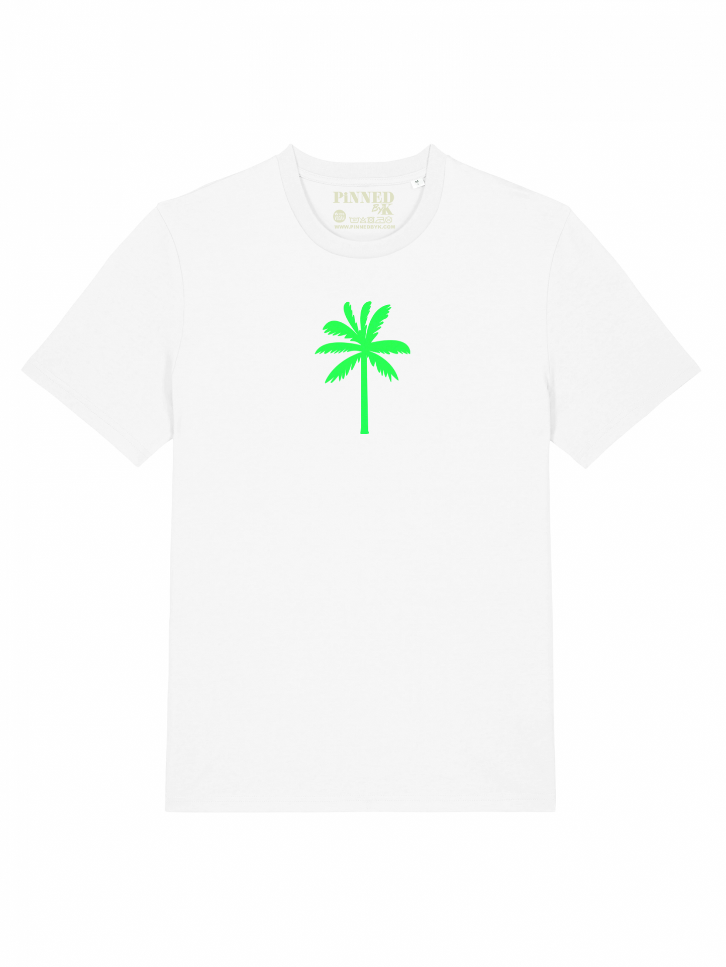 T-shirt Palmtree Neon Green Velvet