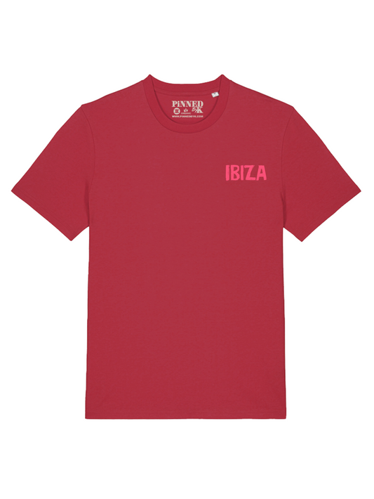 T-shirt Party Sleep Back Pink - Folk Red