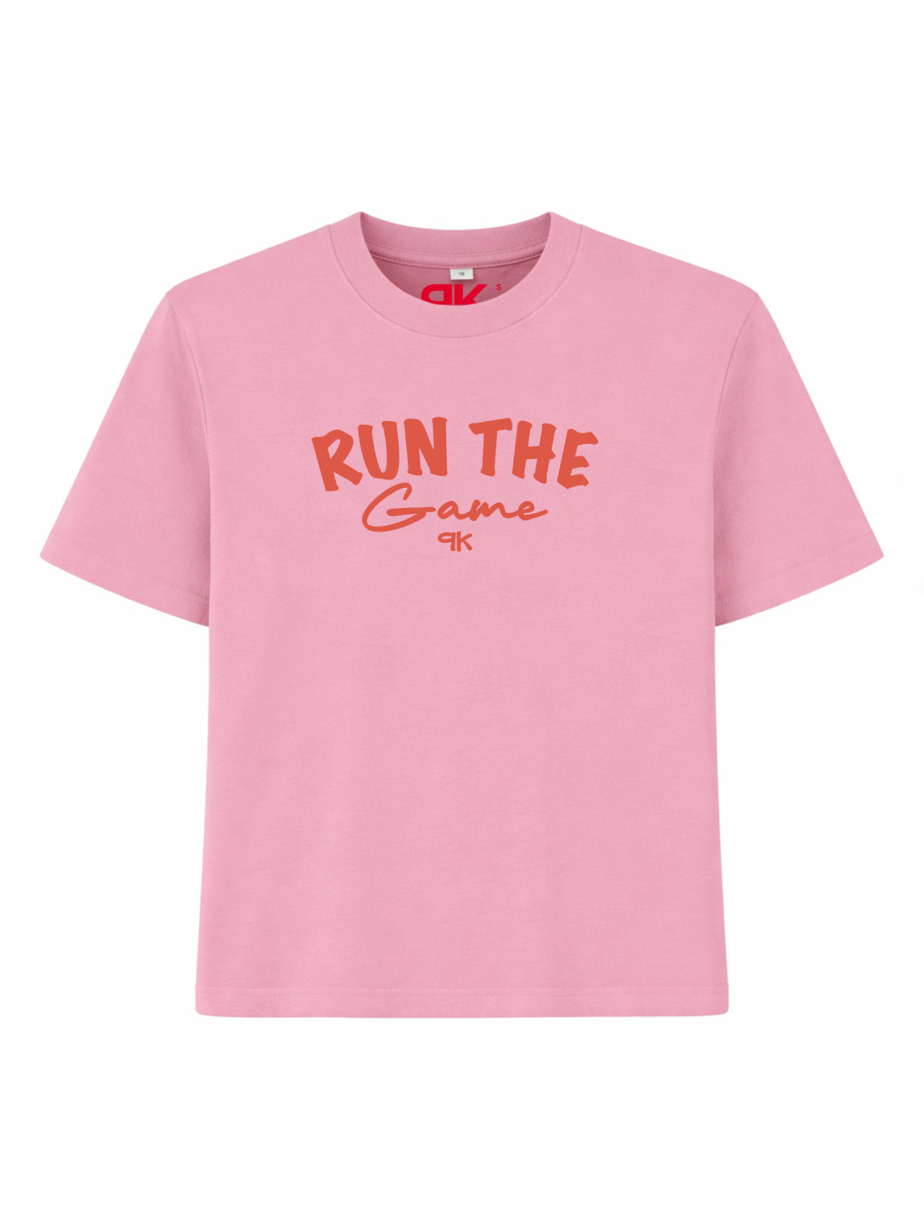 T-shirt Run The Game Coral