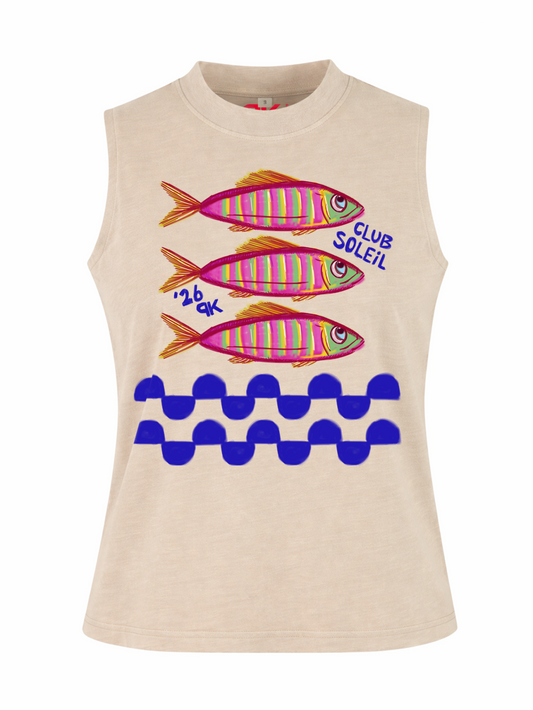 Tanktop Washed Club Soleil