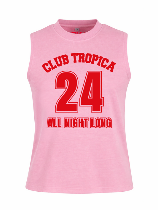 Tanktop Washed Club Tropica Red