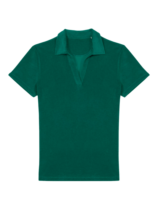 Badstof Shirt Basic - Green | NOTE- Levertijd 5-6 werkdagen