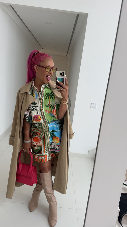 SUNGLASSES DJAMILA CELINA YELLOW LEOPARD