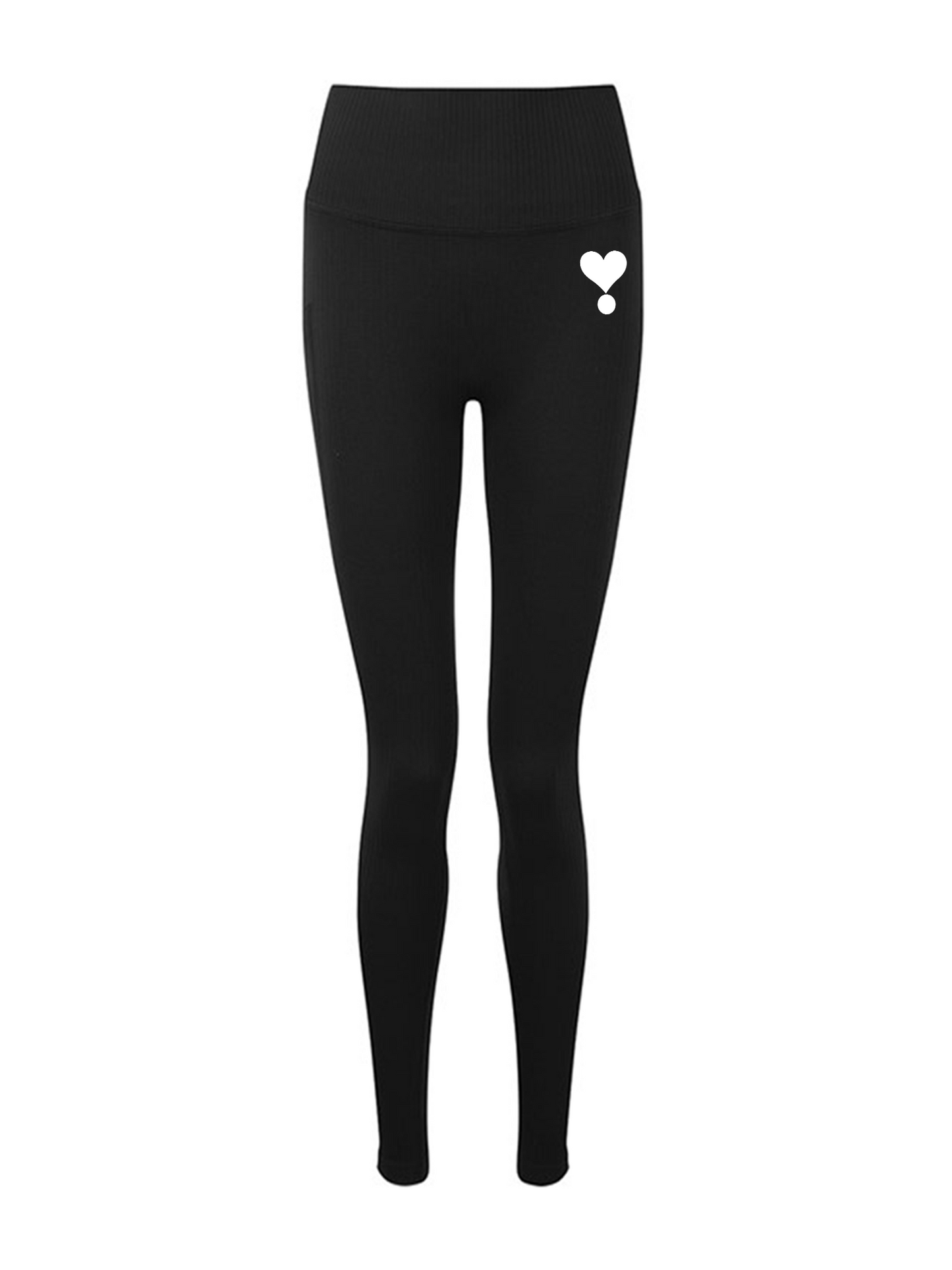 SPORT LEGGING BLACK DJAMILA CELINA WHITE HEART