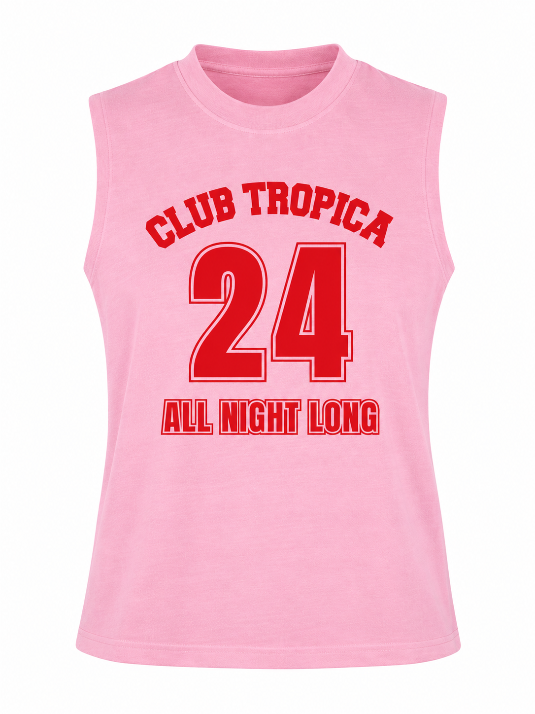 Tanktop Washed Club Tropica Red