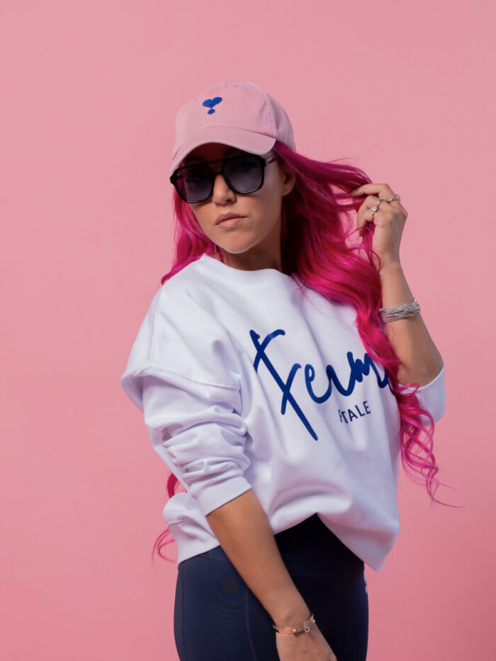 CAP DJAMILA CELINA PINK - BLUE HEART